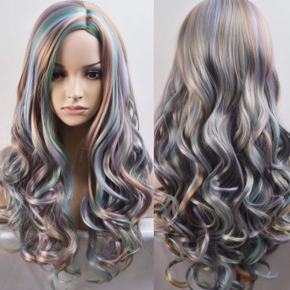 Accessories - ✨Kris Multi color Cosplay full cap wig *NWT*✨